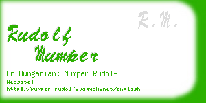 rudolf mumper business card